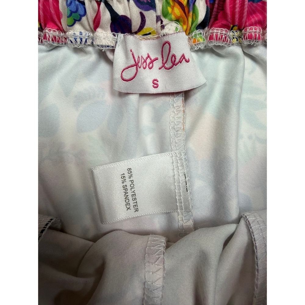 Jess Lea Womens Floral Shorts Multicolor Elastic Waist Drawstring Small - Picture 3 of 8